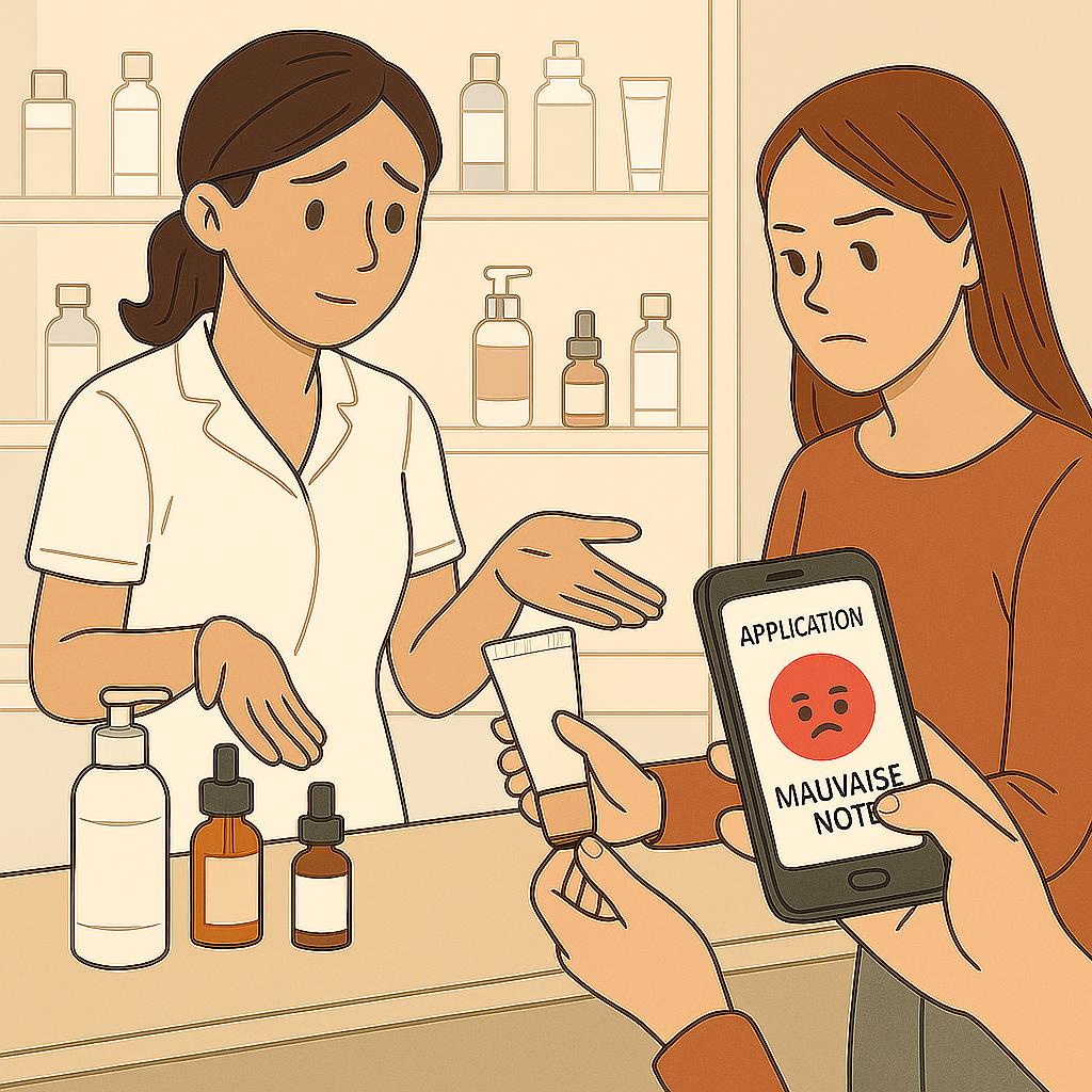 Quand votre cliente scanne vos produits cosmétiques